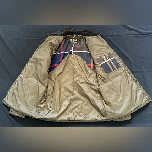 BARBOUR Men's L Green Quilted Jacket